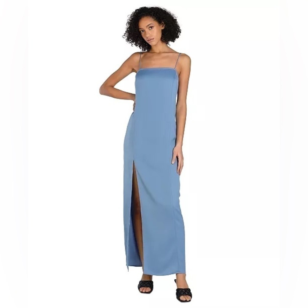Nicole Williams English x Bar III Side-Slit Maxi Dress Size Medium